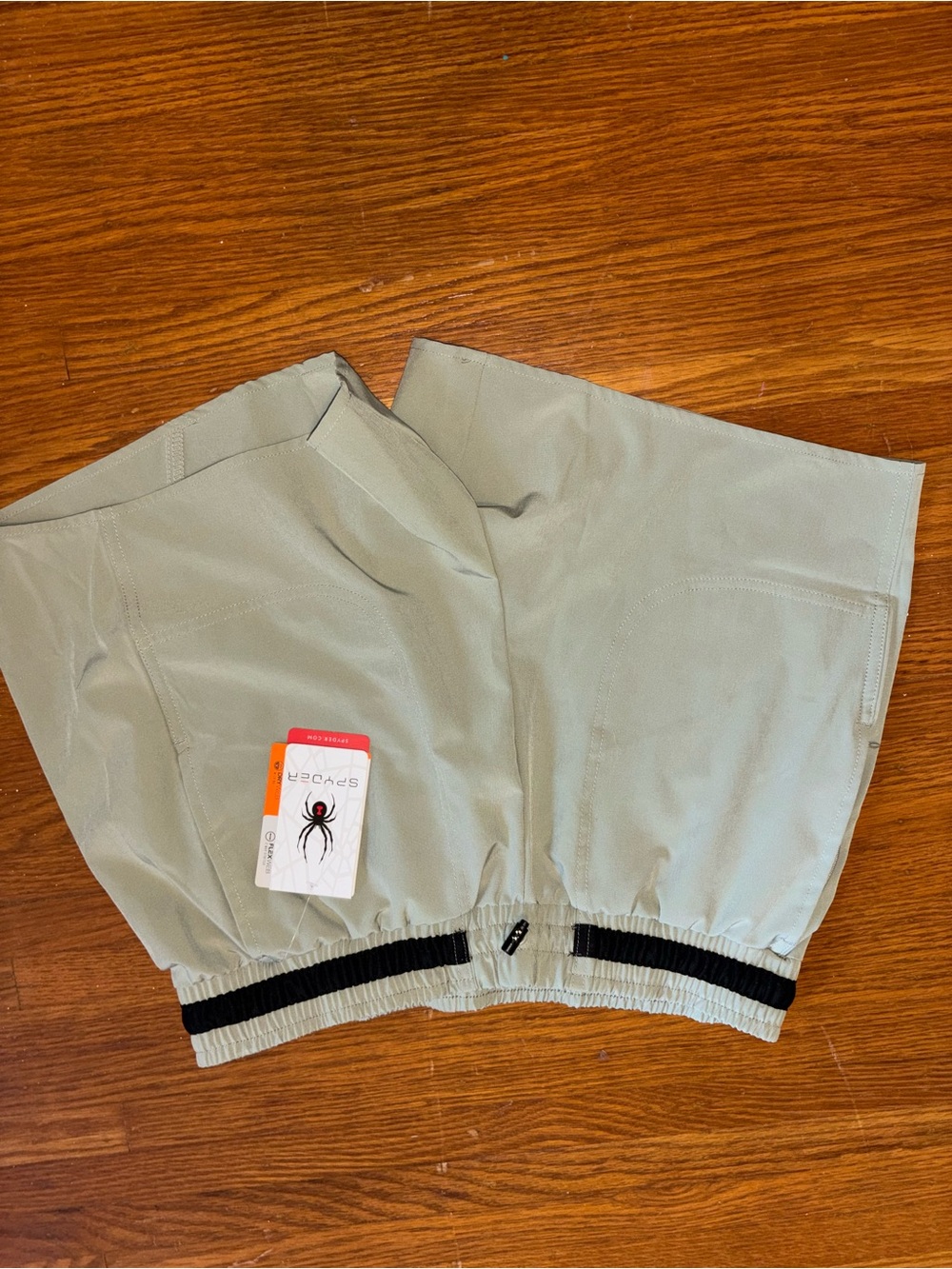 Spyder Women's Sage Green Athletic Shorts with Black Trim